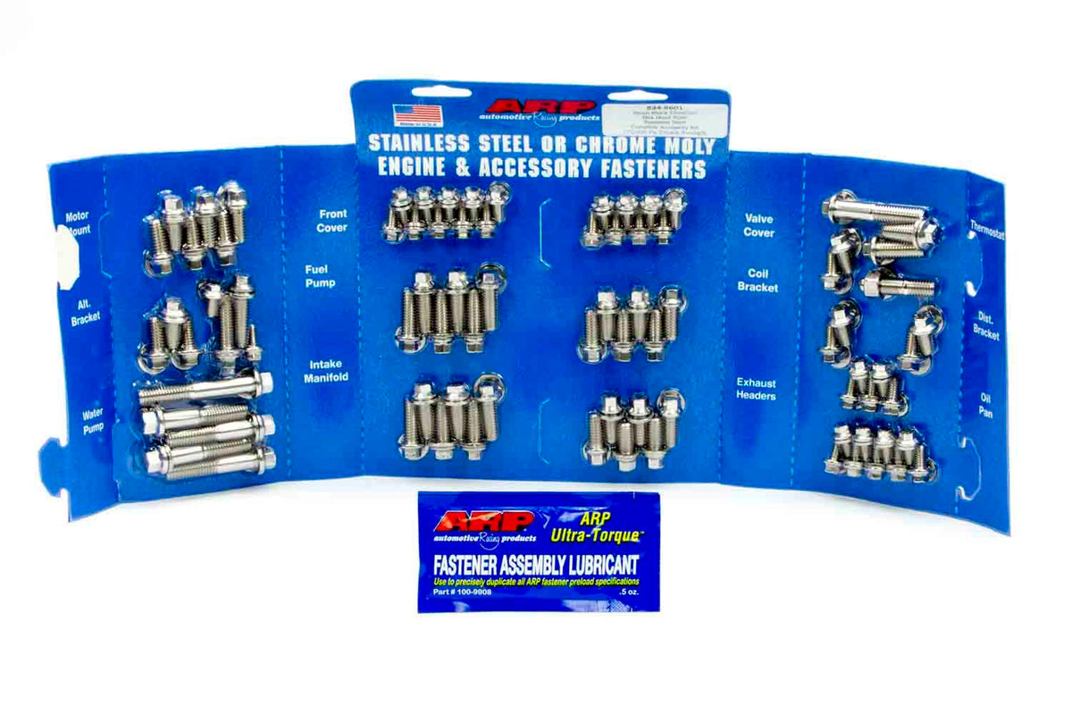 Engine Blt Kit SBC Hex Stainless - 5349601