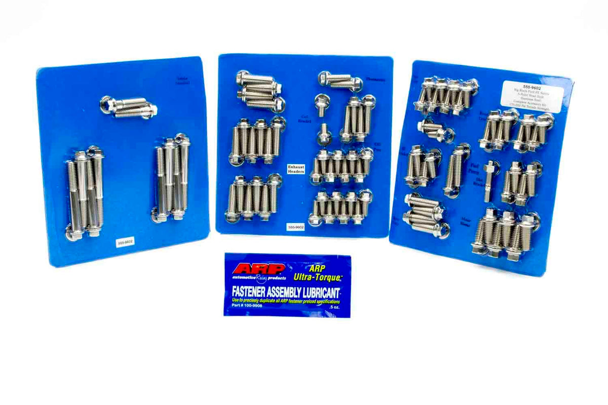 Engine Blt Kit Ford Fe Hex Stainless - 5559602