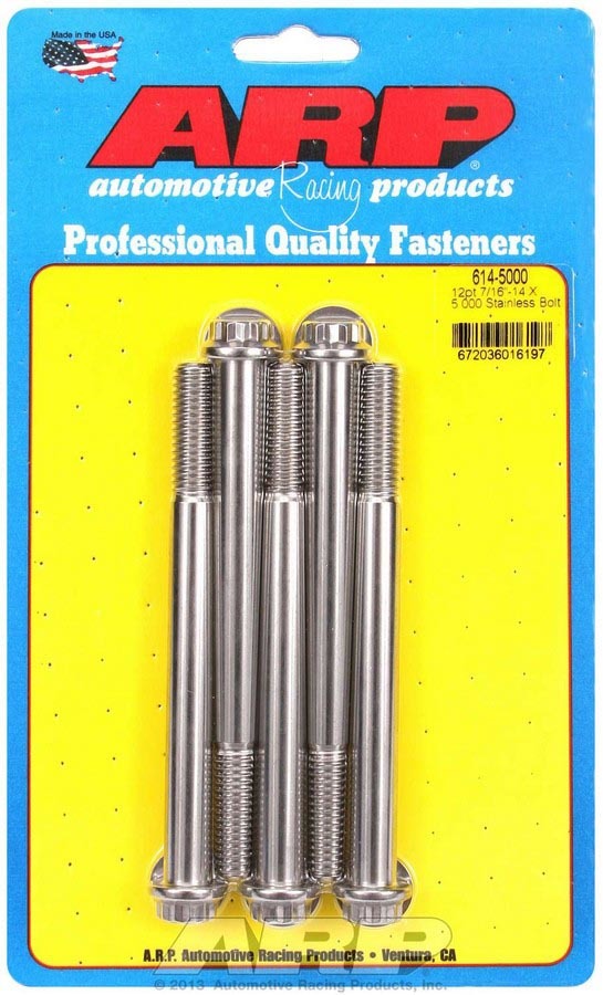 S/S Bolt Kit - 12pt. (5) 7/16-24 x 5.000 - 6145000