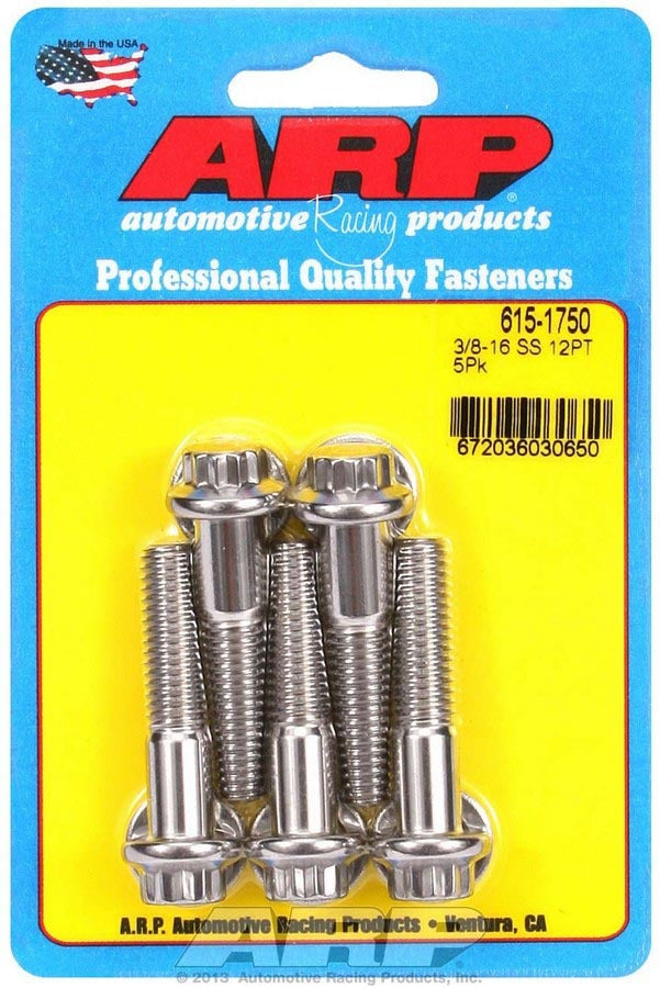 S/S Bolt Kit - 12pt. (5) 3/8-16 x 1.750 - 6151750