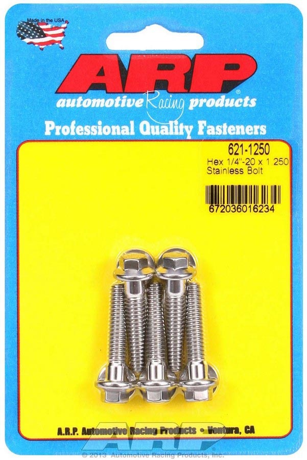 S/S Bolt Kit - 6pt. (5) 1/4-20 x 1.250 - 6211250