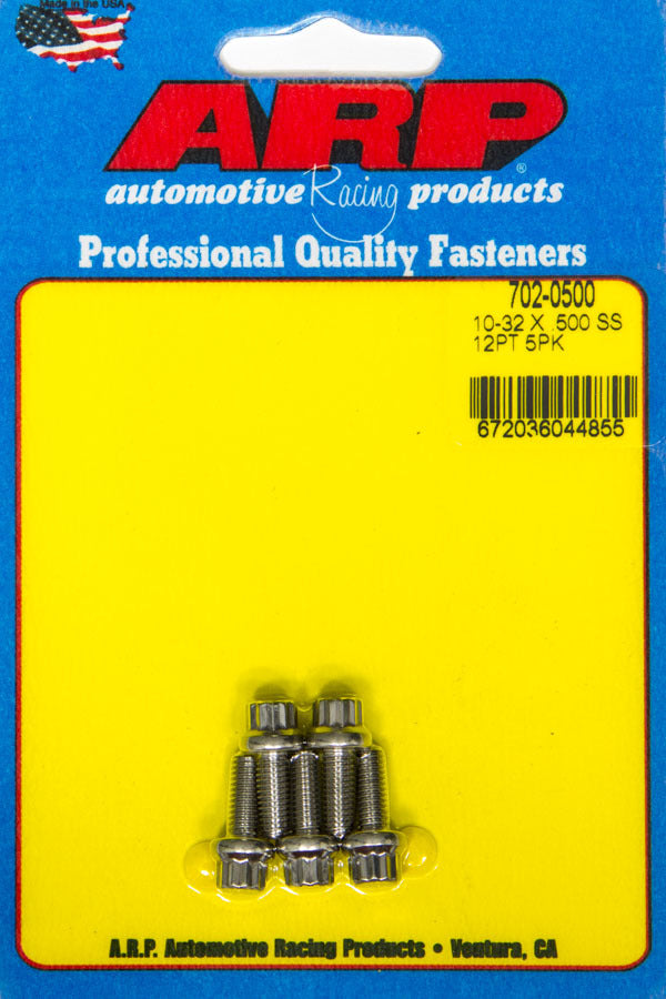 S/S Bolt Kit -12pt (5pk) 10-32 x .500 - 7020500