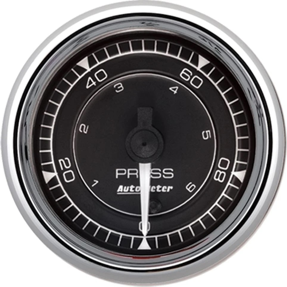 AutoMeter Chrono 2-1/16in 100PSI Digital Stepper Motor Pressure Gauge - Chrome 9753