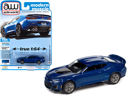 Rapid Vehicles 2018 Chevrolet Camaro ZL1 Hyper Blue Metallic "Modern Muscle" Limited Edition to...