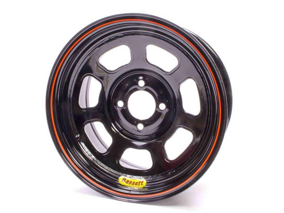 Wheel 14x7 D-Hole 4x100 4.0in BS Black - 47SH4