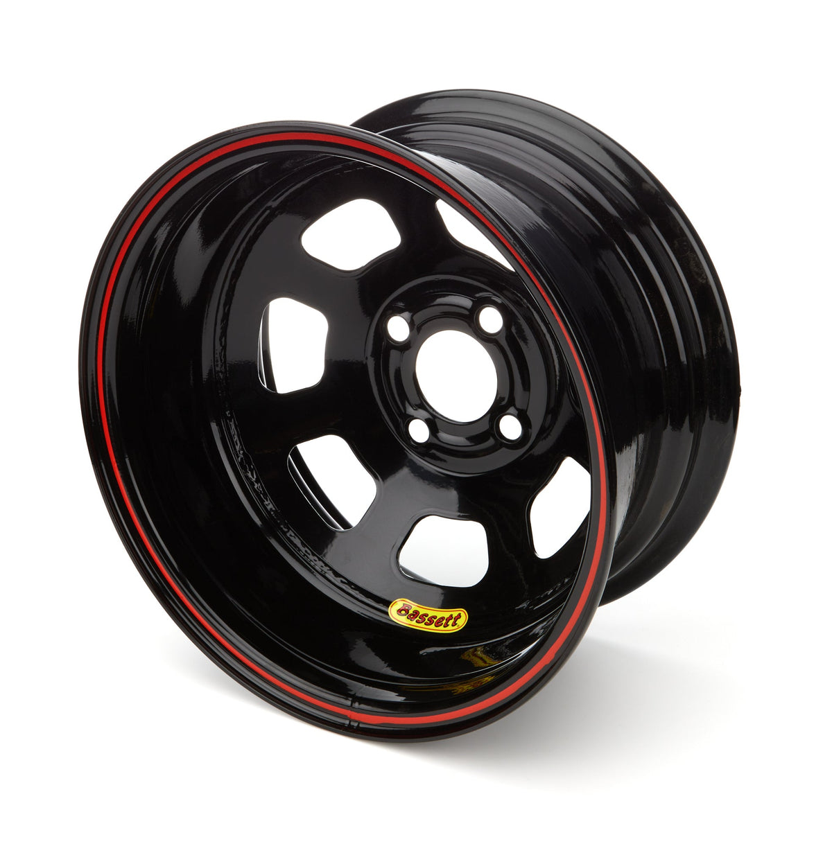 Wheel 14x7 D-Hole 4x 4.25in 1in BS Black - 47SP1