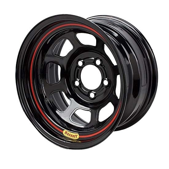 Wheel 15x7 D Hole 4 x 100mm 3.5in Black - 57SH35