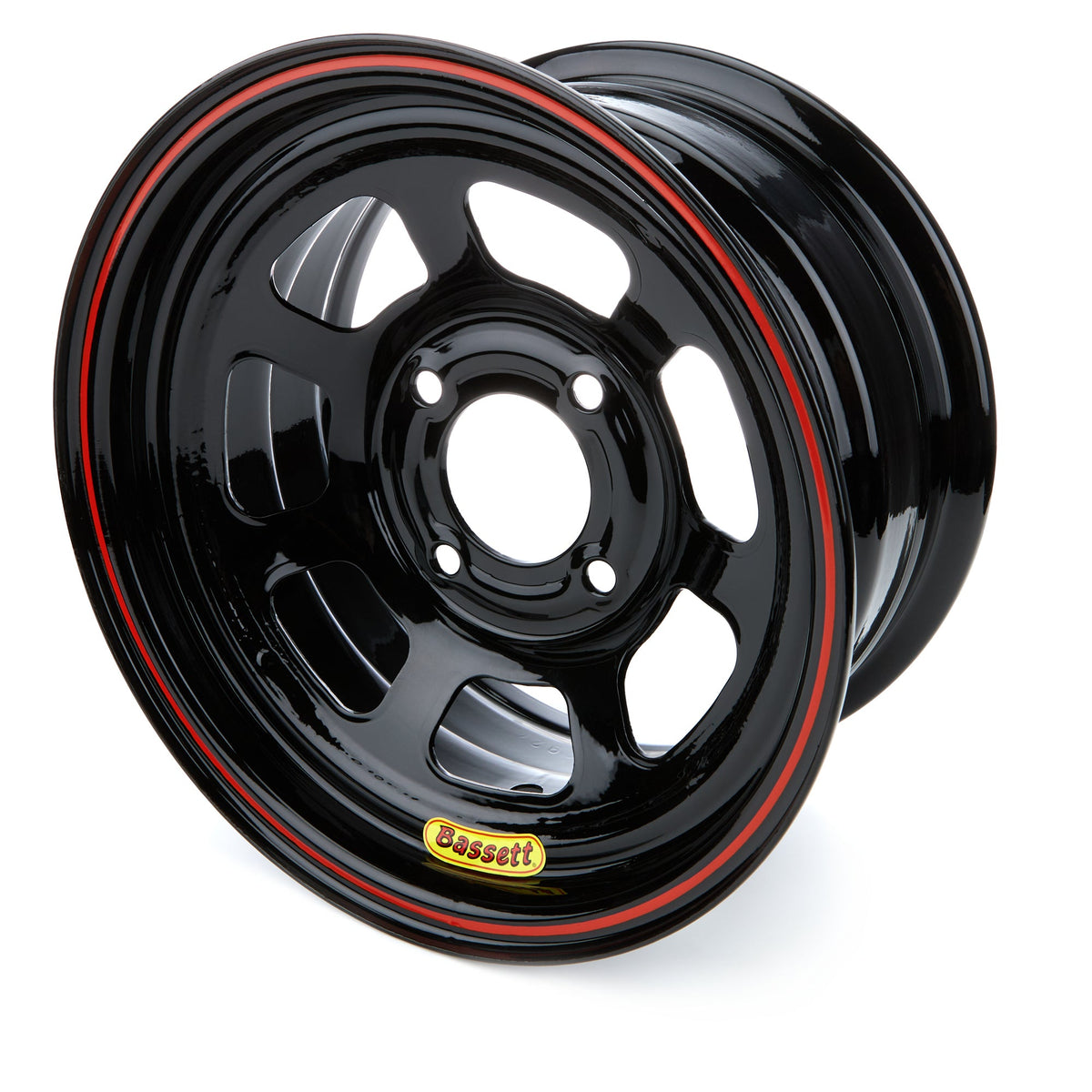 Wheel 13x7 4x4.5 4in BS Black - L37ST4