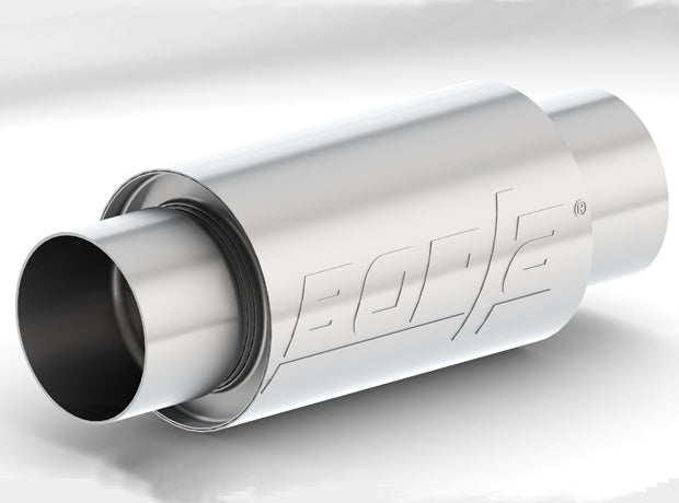 Muffler Round 3.5IN Ctr Stainless - 40004S