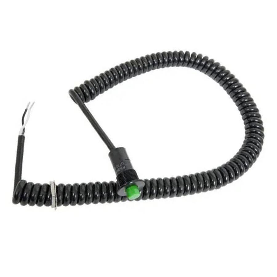 Snap Action Button w/Cord - Green - TBBSAG