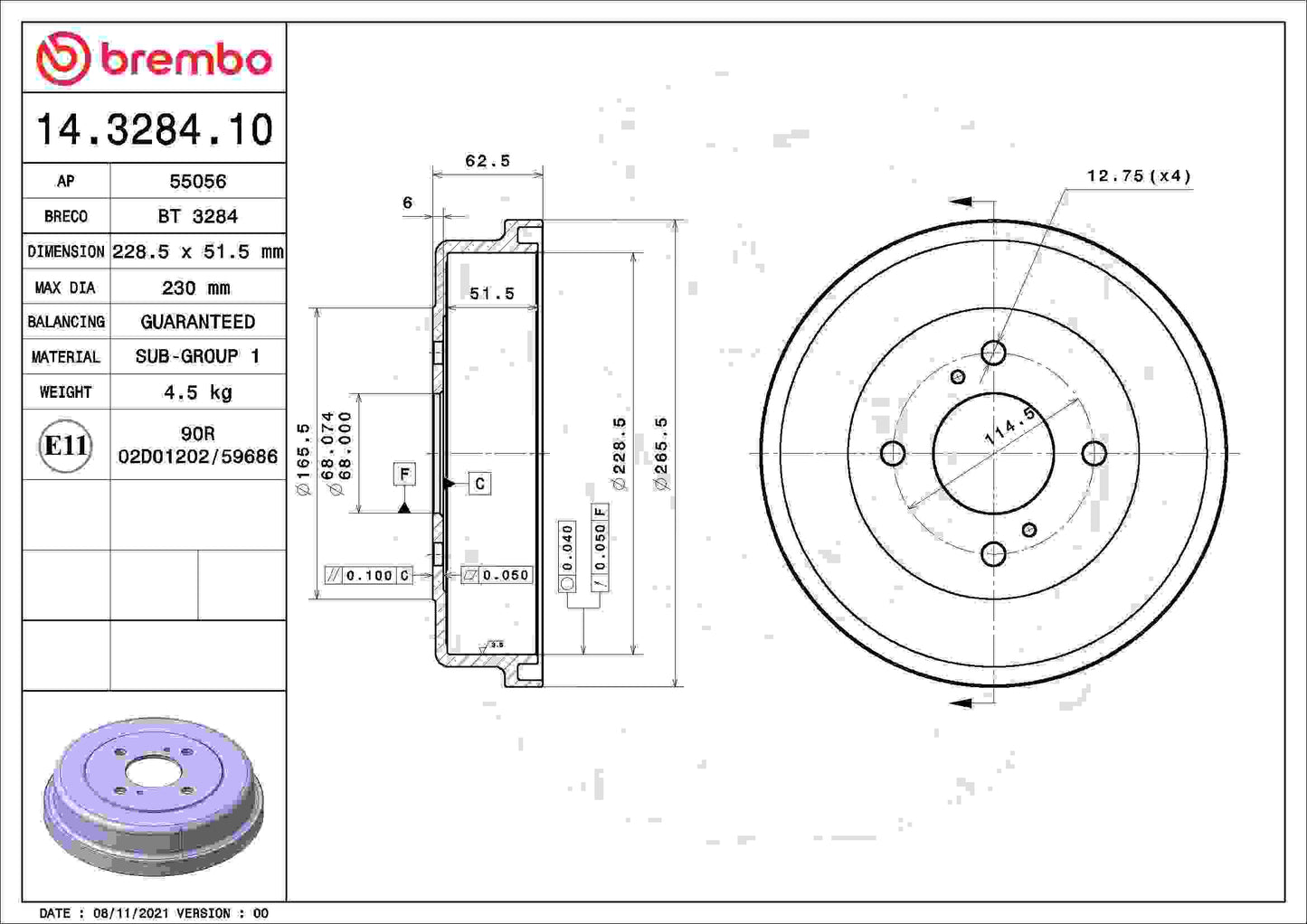 Brembo 14.3284.10