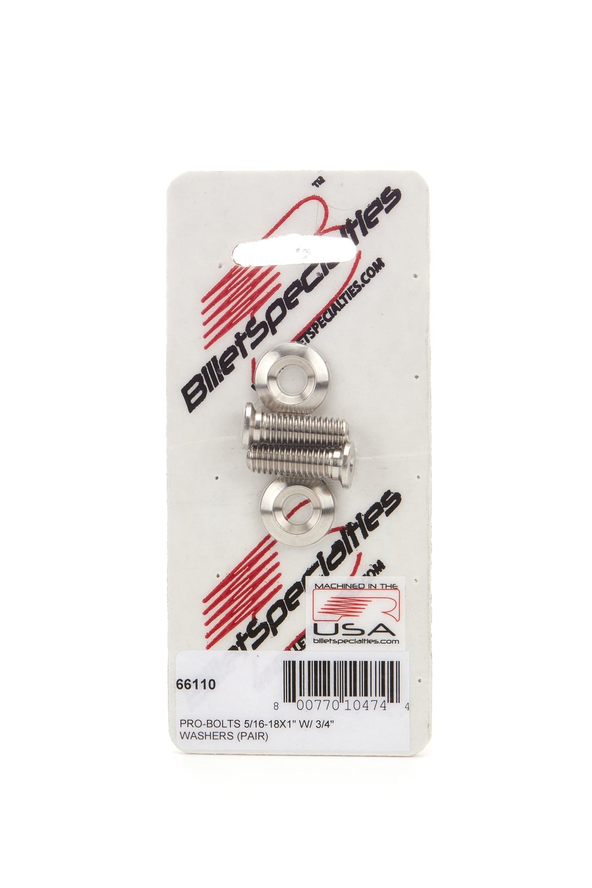 5/16-18 x 1in SS Bolts Pair - 66110