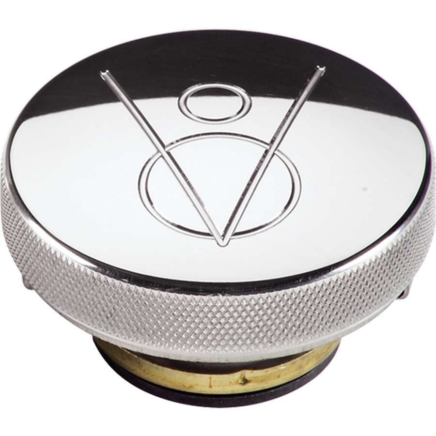 Polished Radiator Cap V8 Logo 16lb. - 75420