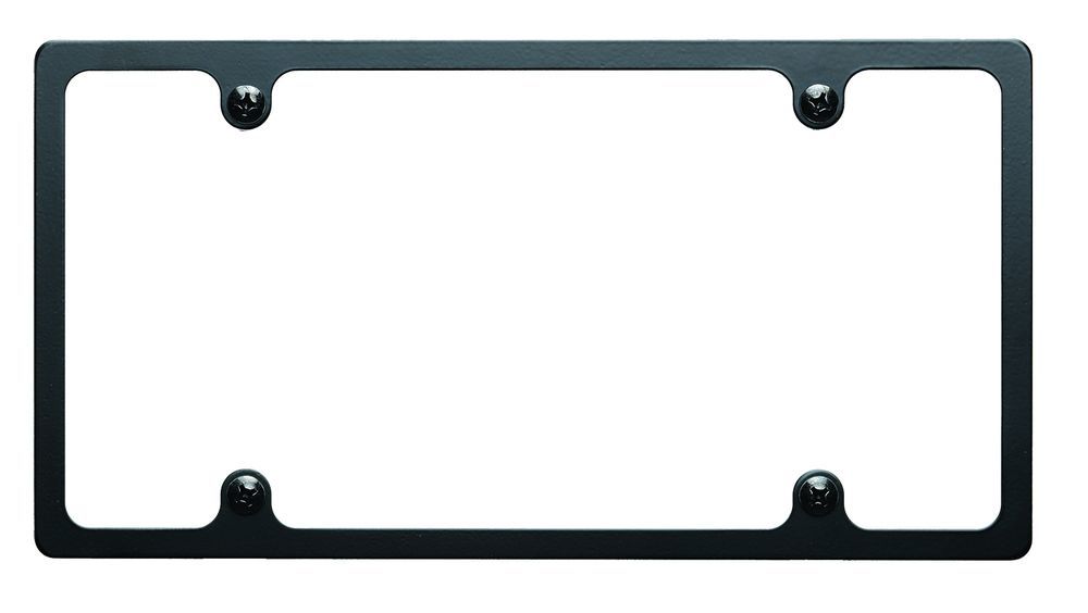 License Plate Frame Slim Line Black - BLK55020