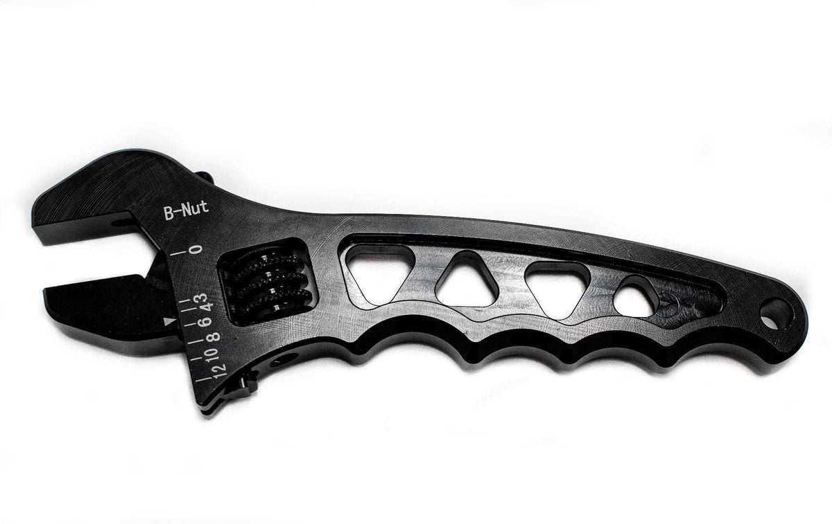 3-12AN Adjustable Wrench Black Aluminum - ANWRCH01B