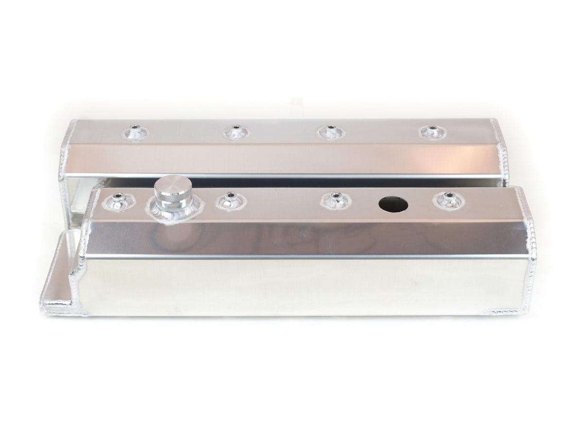 SBC Fabricated Aluminum Valve Covers - 65206