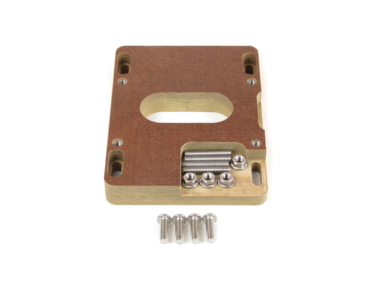 Carb Adapter 4bbl to 2bb Holley 1in Phenolic - 85060S