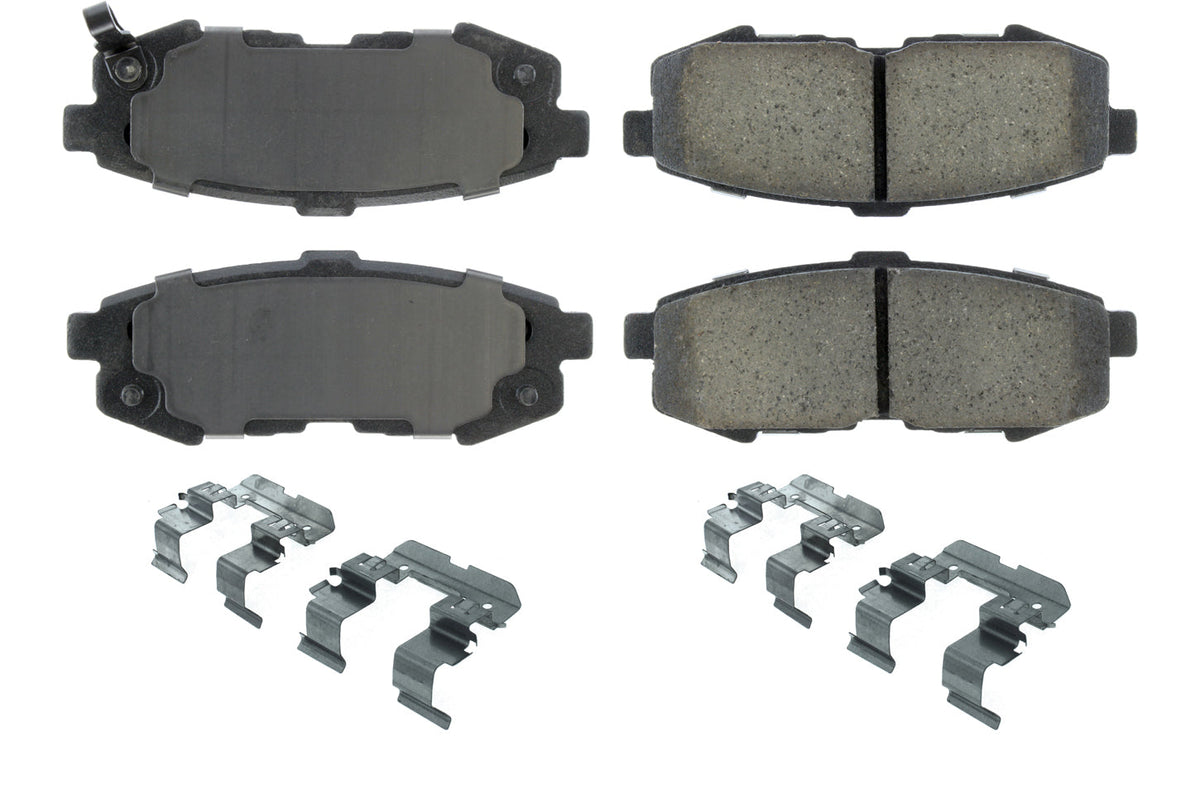 Posi-Quiet Ceramic Brake Pads with Shims and Har - 1051073