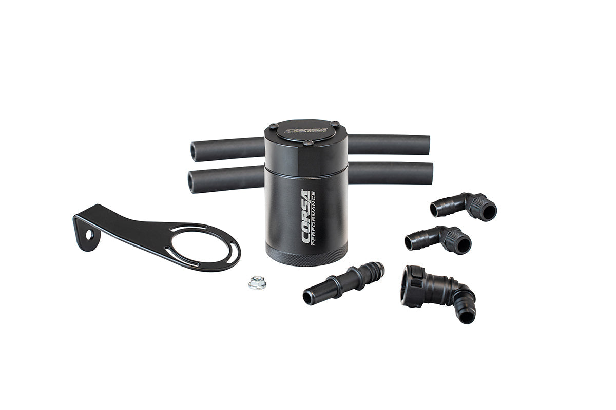 Corsa Aluminum Oil Catch Can w/ Bracket | Ford Bronco 2.3L Turbo (CC0018)