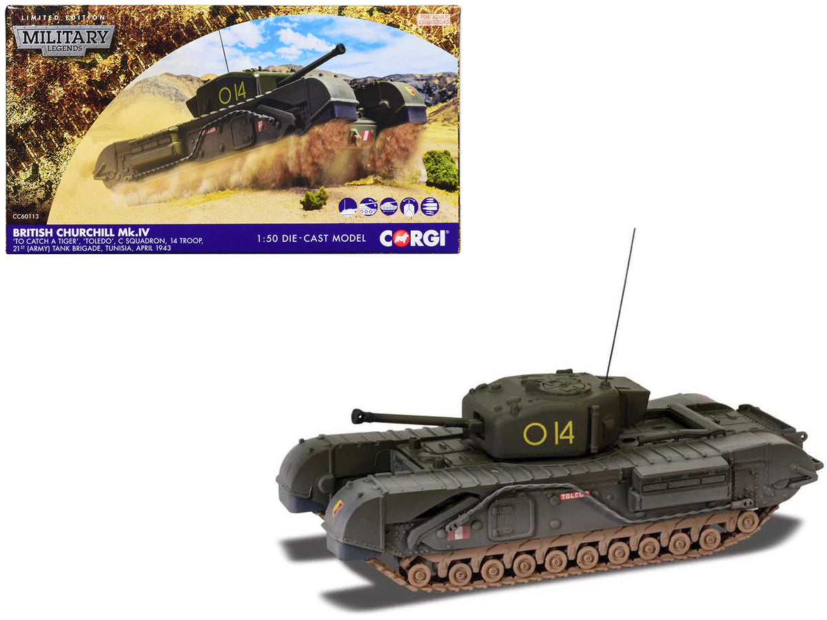 Rapid Vehicles Churchill Mk.IV Tank "'To Catch a Tiger' 'Toledo' C Squadron 14 Troop 21st Army...