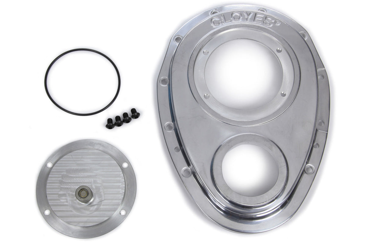 Aluminum Timing Cover - SBC w/BBC Snout 2pc. - 9229