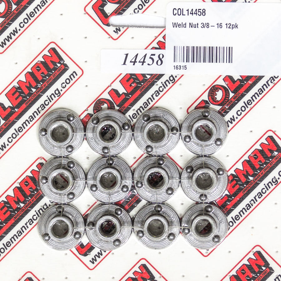 Weld Nut 3/8-16 12pk - 14458