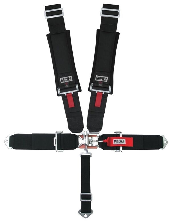 2X2 5-Way Latch & Link Harness BI/W/A Lap Belt - 110042