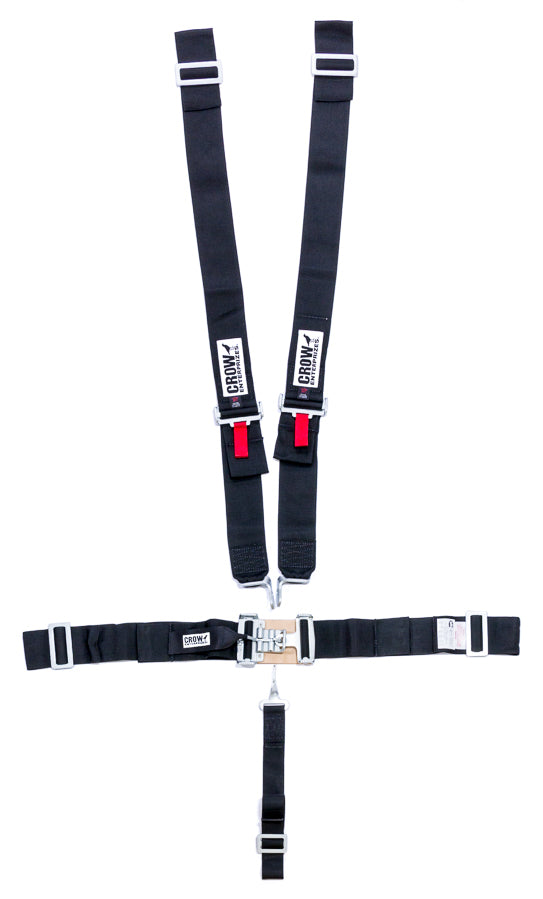 5-Pt Harness Big Latch Blk Wrap Around Pull Dow - 11074