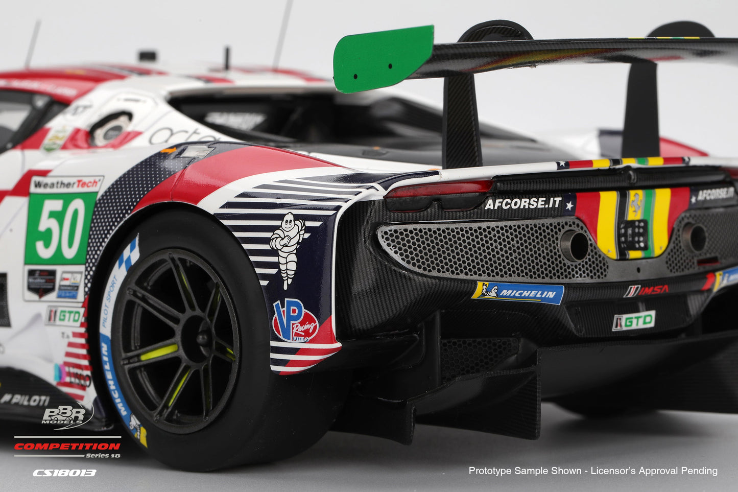 BBR Ferrari 296 GT3 #50 AF Corse 2025 IMSA Daytona Rolex 24 Red 1:18