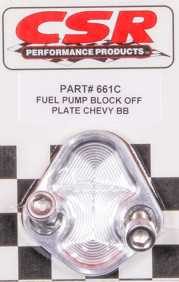 BBC F/P Block-Off Plate - Clear - 661C