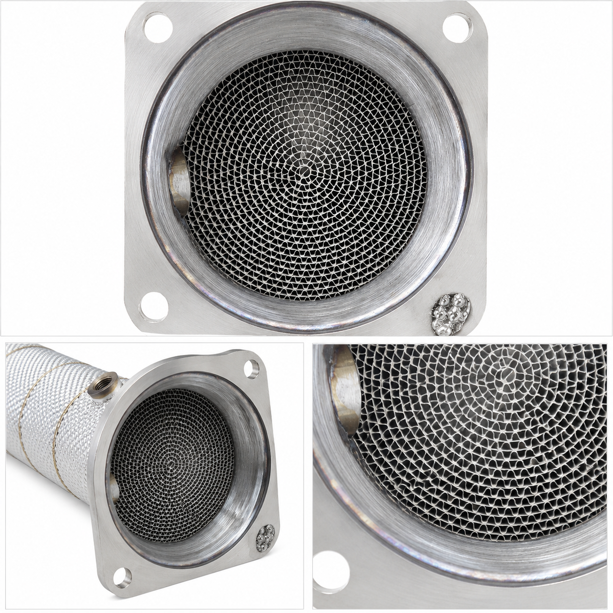 Single OEM Stainless Exhaust Downpipe for A4 A5 Q5 B9.5 2.0T