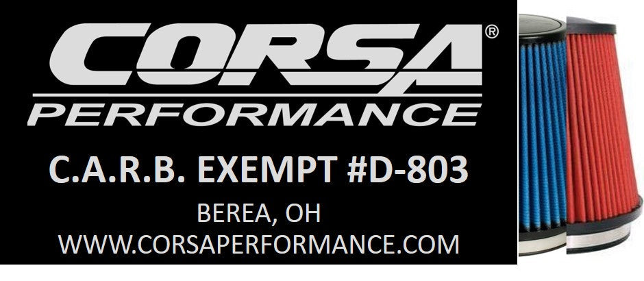 Corsa 616957-D, 616957-O CARB EO Sticker (D-803) 2014-2016 Challenger, Charger RT 5.7L