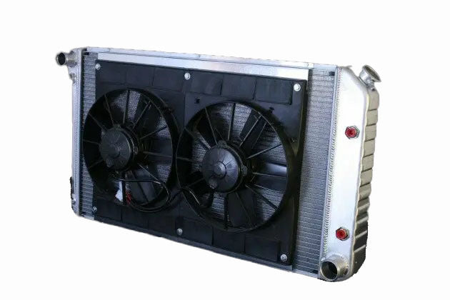 Radiator w/Fans Chevelle 73-77 Auto Trans Raw - 324139034A