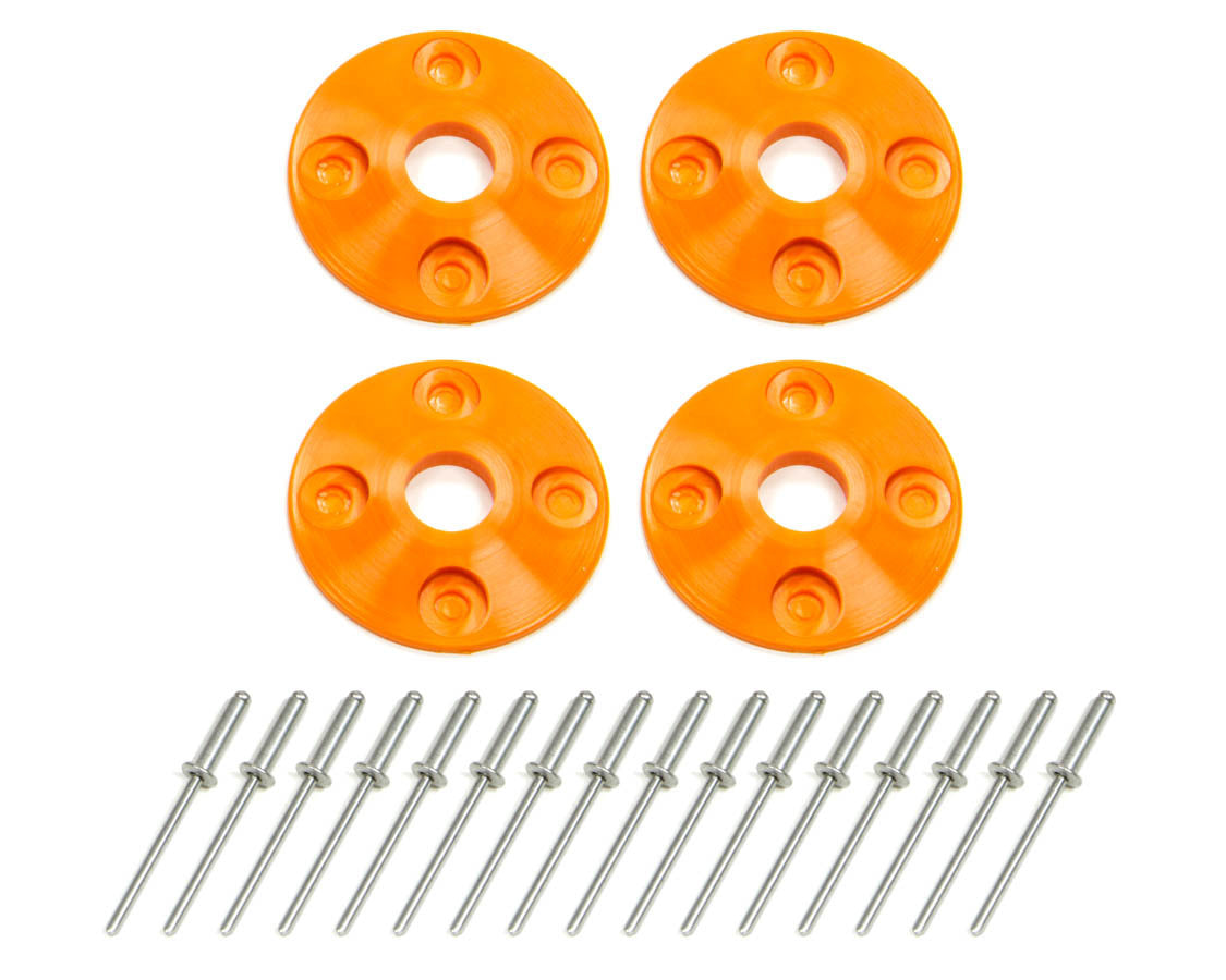 Scuff Plate Plastic 4pk Orange - DOM1202OR