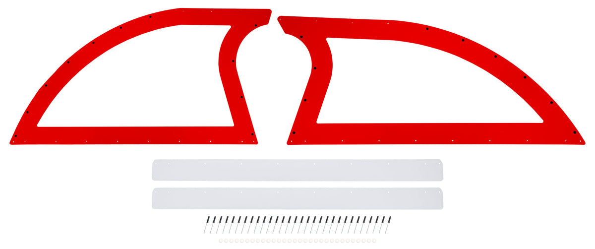 Sail Panel Pair Late Model Red - DOM830RD
