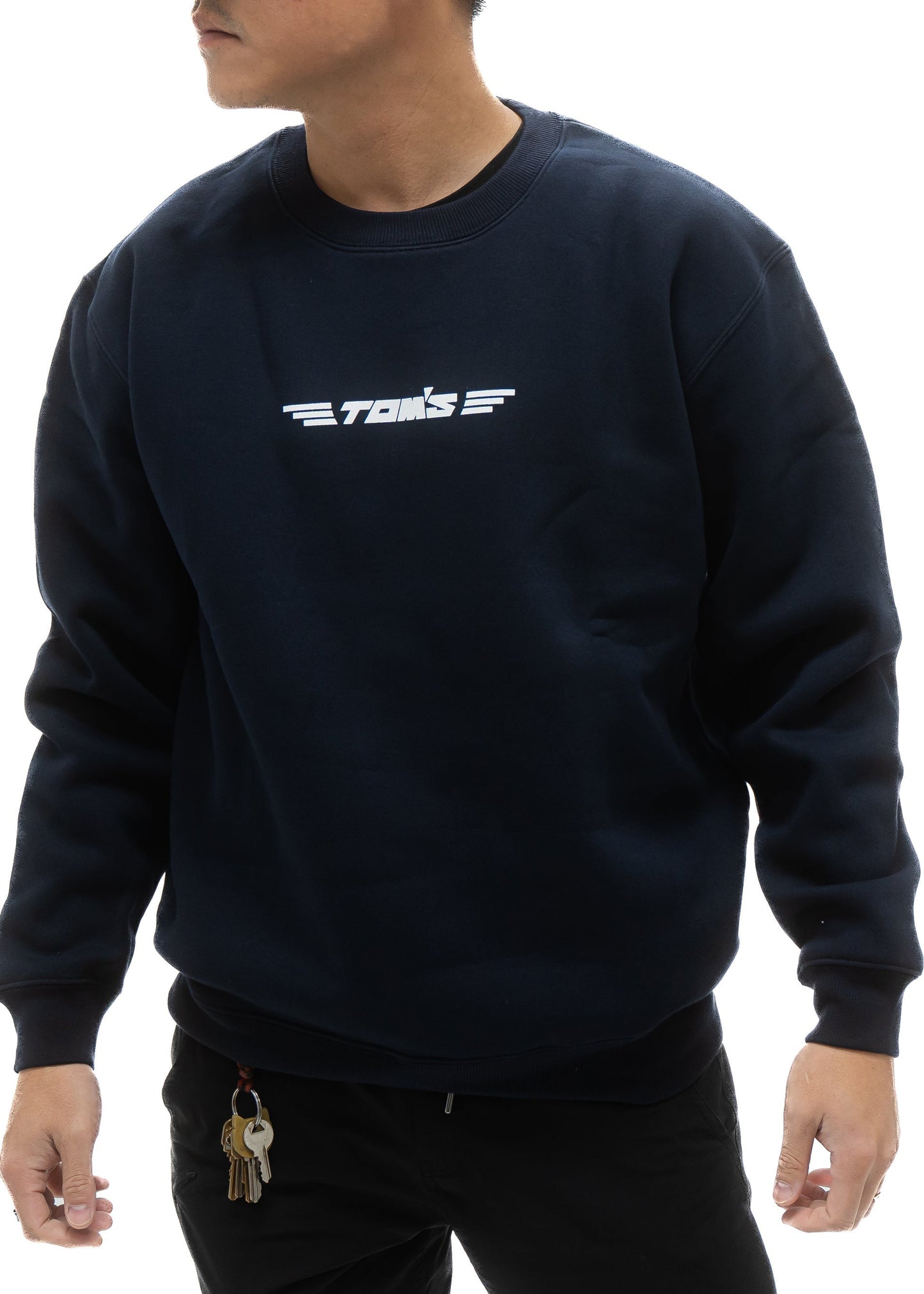 APEXi TOM'S Racing - 49th Anniversary Navy Classic Logo Crewneck Sweatshirt (Navy) ** Limited Edition ** *Discontinued