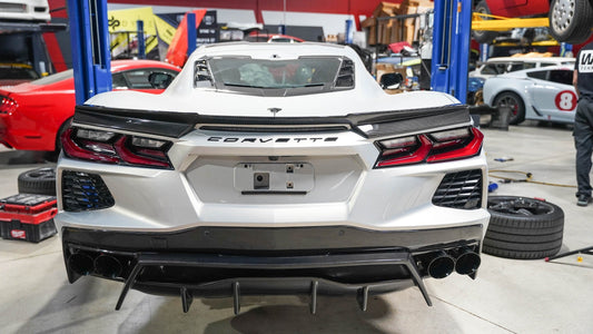 Chevrolet Corvette C8 Stingray Z51 Carbon Fiber Rear Spoiler Delete