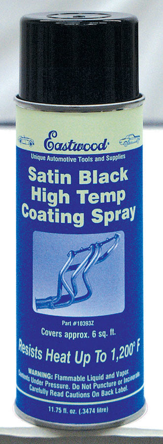 Hi Temp Coating Satin Black 11.75oz Aerosol - 10393Z