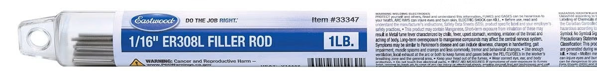Filler Rod ER308L 1/16 1LB - 33347