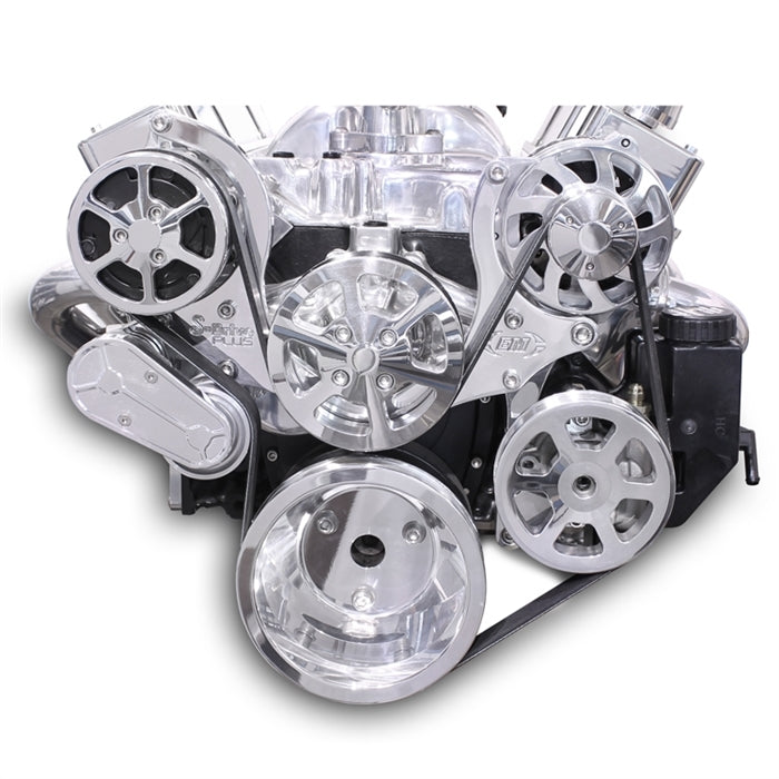 Serpentine Pulley Kit Small Block Chevy - MS10755P