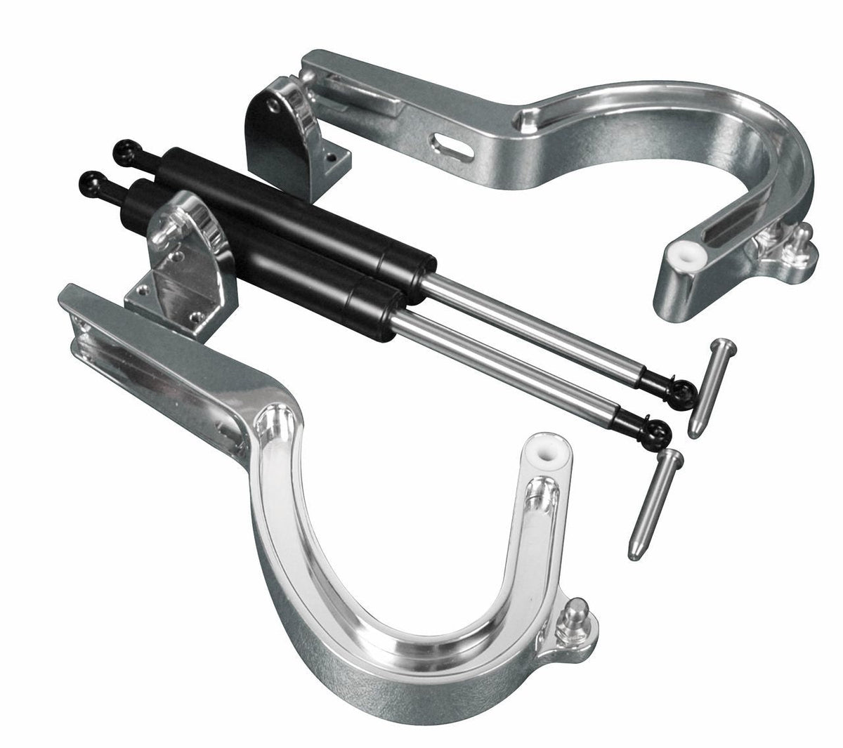 Billet Trunk Hinges Polished - MS14916P