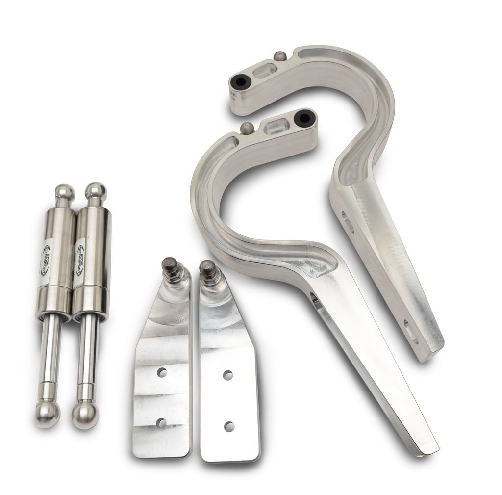 Billet Trunk Hinges Machined - MS14917M