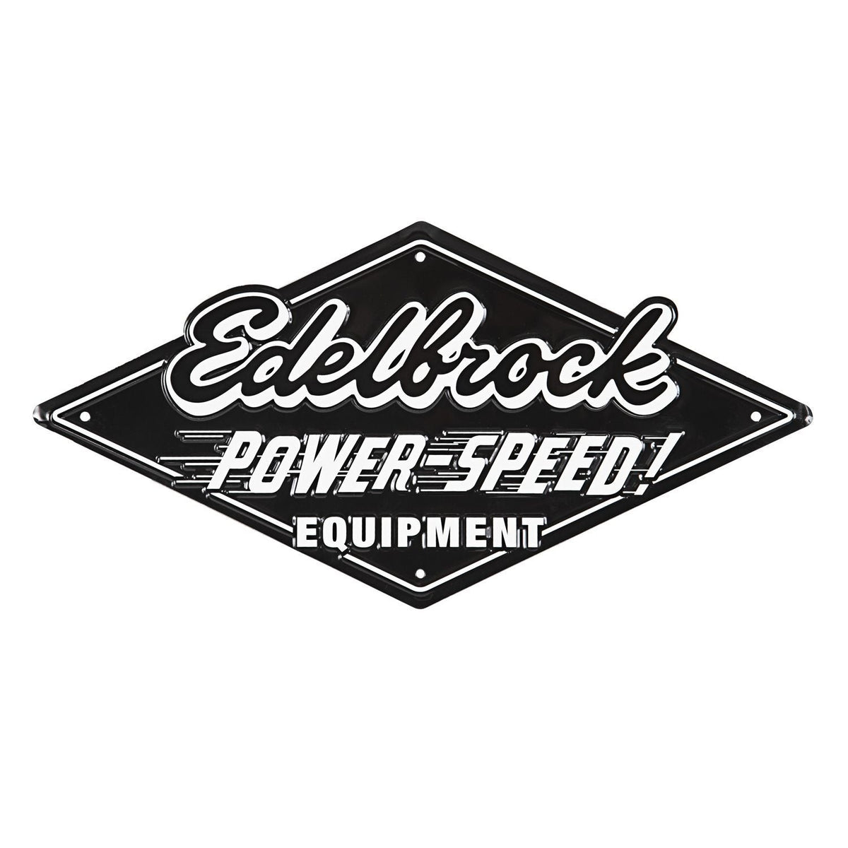 Edelbrock Power Speed Tin Garage Sign - 189147