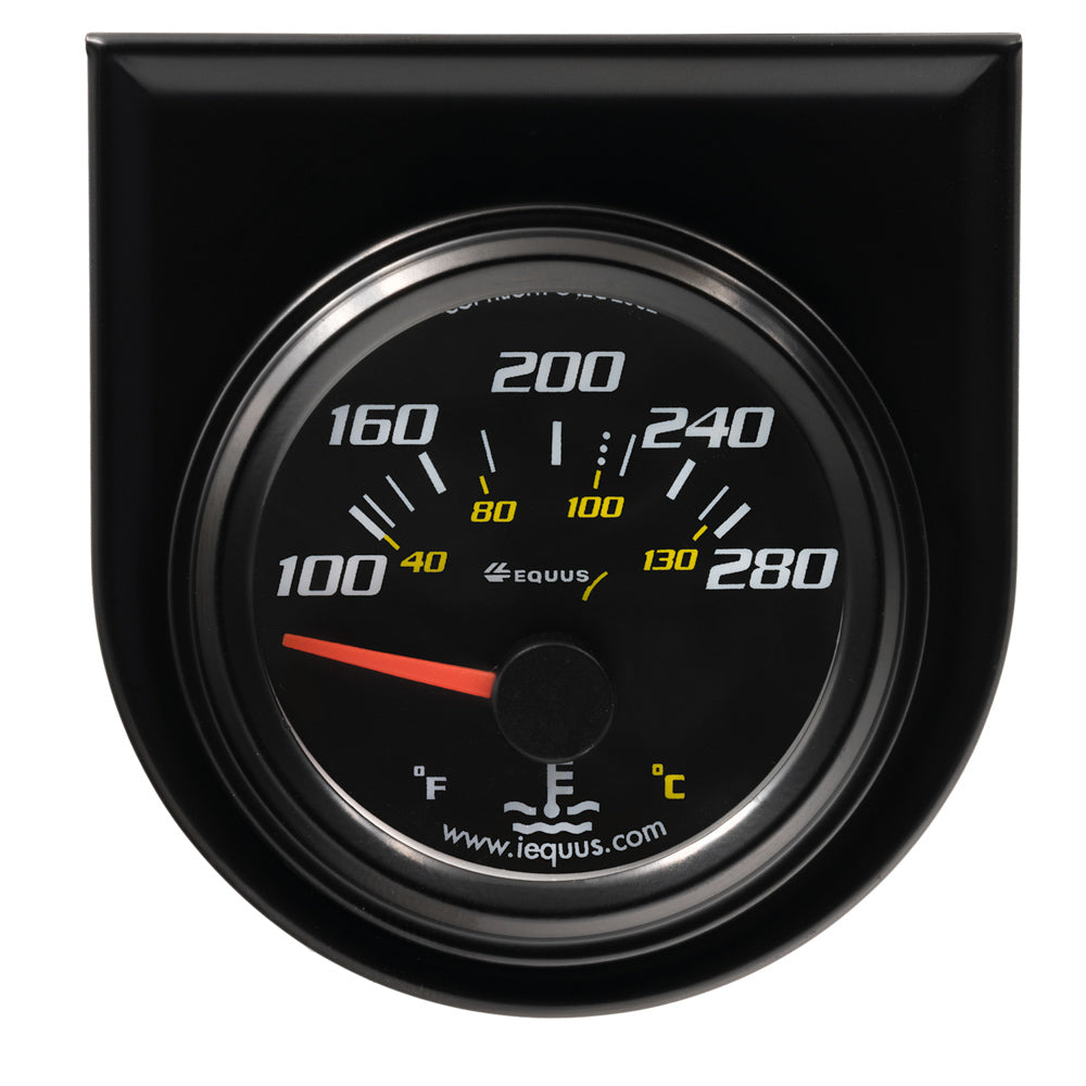 2.0 Dia Water Temp Gauge Black 100-280 - E6262
