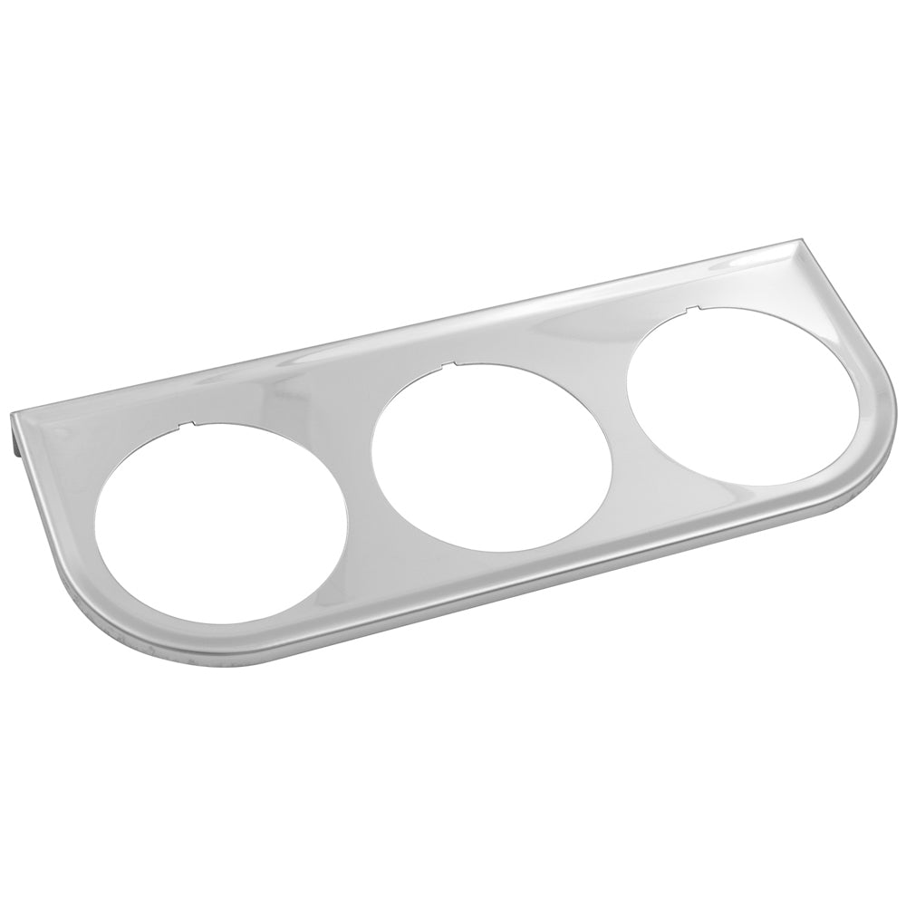 Gauge Mount Panel 2 in Chrome Triple - E9823