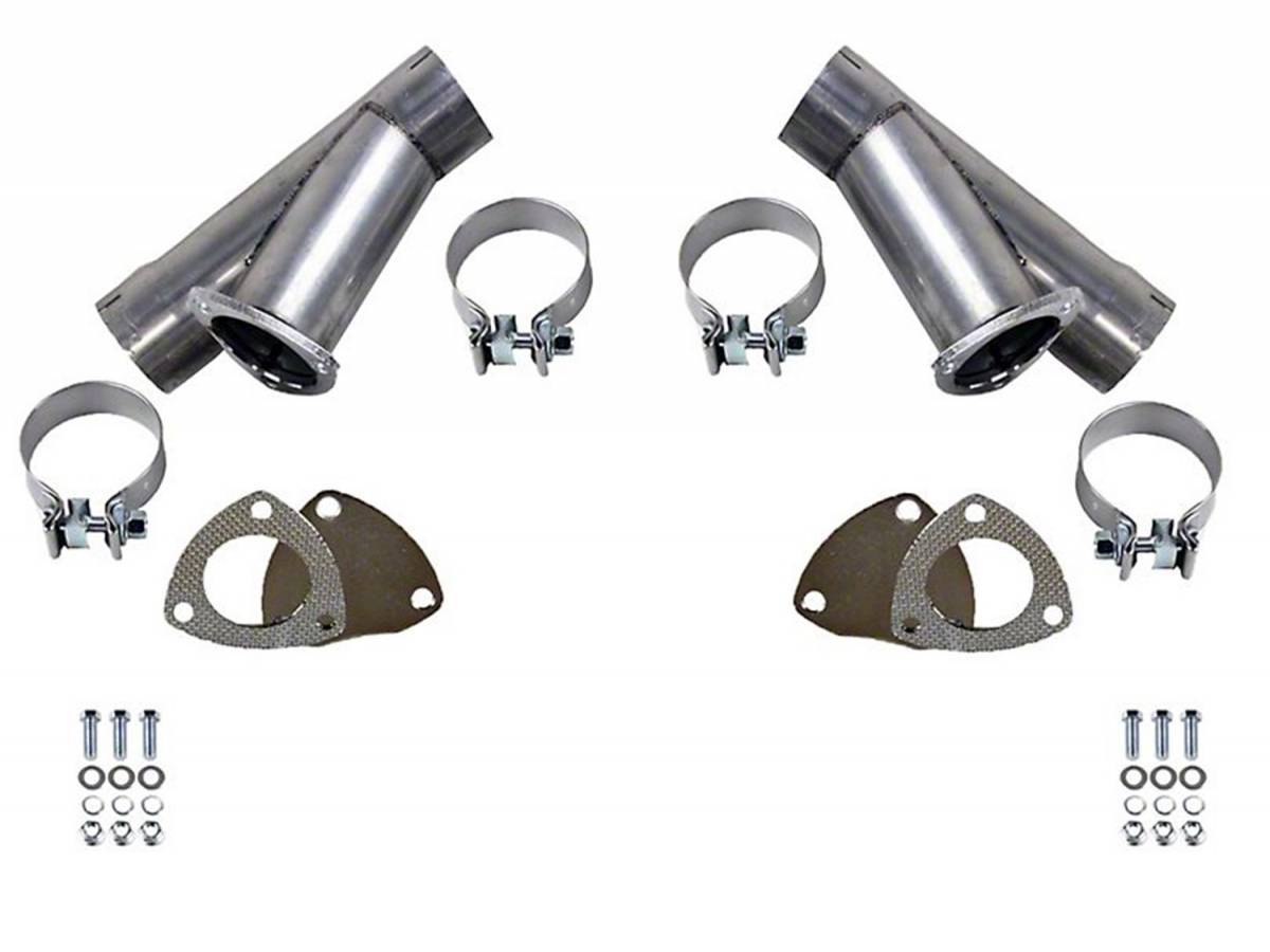 Granatelli Dual 3.5" Manual Exhaust Cutout Kit, Stainless Steel Clamp-On – 305535D