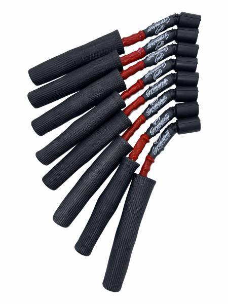 Granatelli Red High-Temp Kevlar-Boot 0-Ohm Spark Plug Wires for 2001-2007 Chevrolet/GMC Sierra/Silverado/C3500 & More 8.1L – 28-1712HTRB