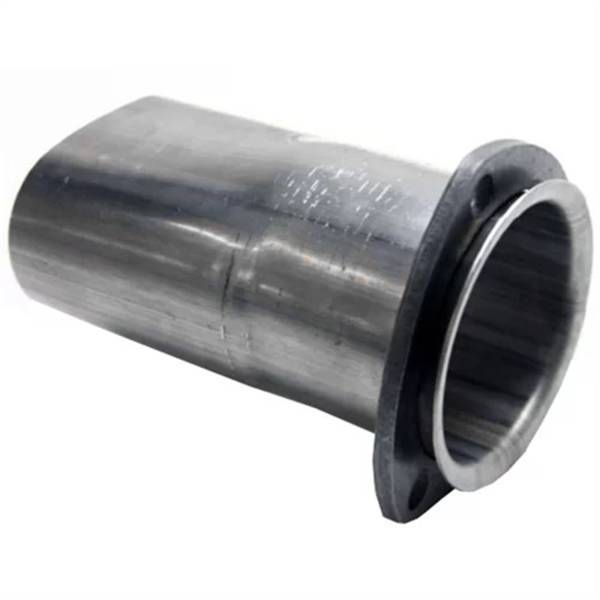 Granatelli 3" Round to 3" Oval Exhaust Adapter, 3-Bolt Flange, Stainless – 313534