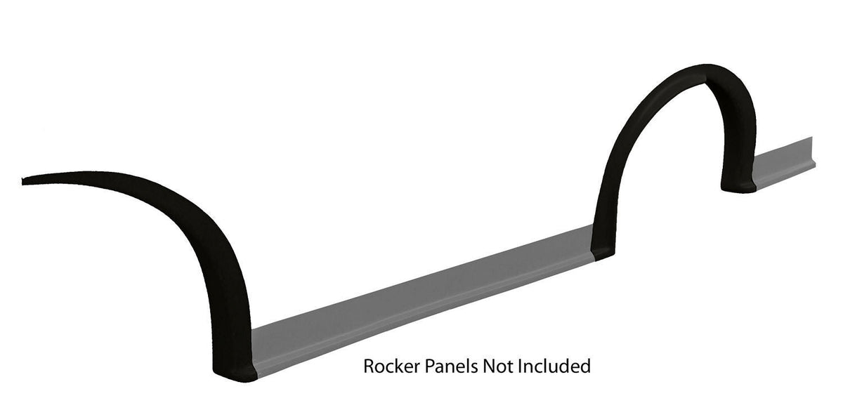 MD3 Wheel Flares Dirt Black Left - 007261BL