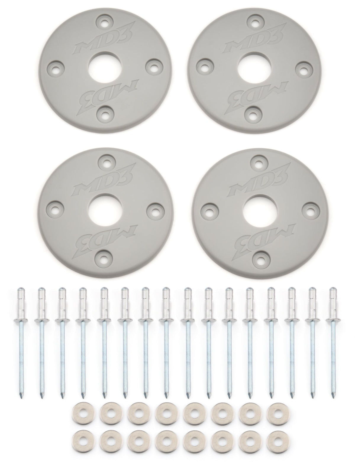 Scuff Plate Plastic Gray 4-Pack MD3 - 3000134951G